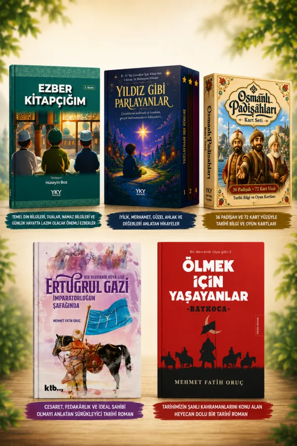 Yeni Kök yayınları ve tarihî romanlardan oluşan HediyeKitap karma seçkisi